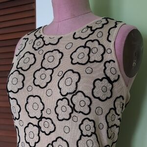 Ann Taylor Beaded Sleeveless Silk Top